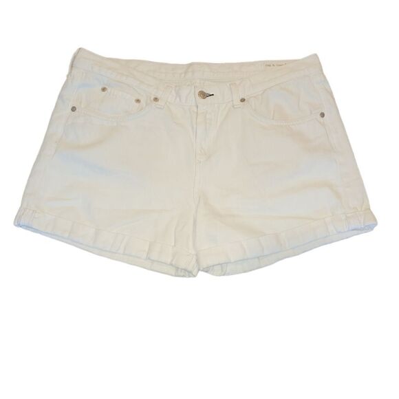 Rag & Bone Boyfriend Short in Aged White Jean Shorts  32 - Picture 2 of 14